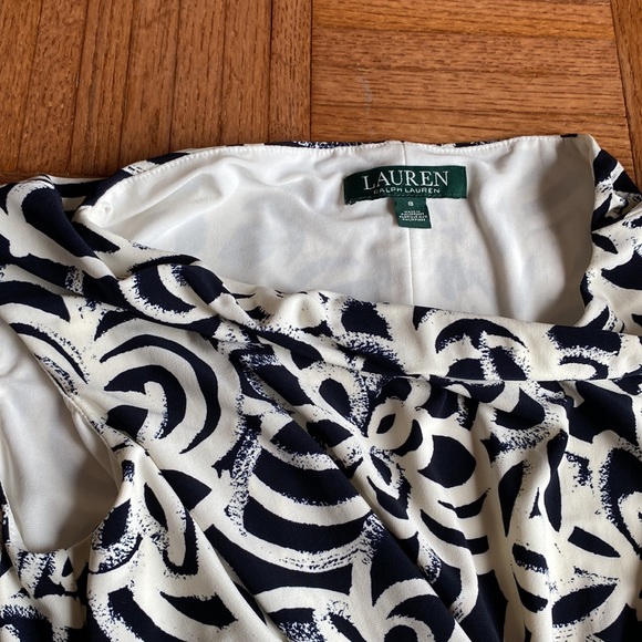 Ralph Lauren navy and cream floral dress - Picture 2 of 5